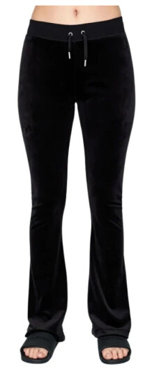 Juicy Couture Sorter saftig couture layla klassisk velour midt stigende bluss bukseser buekser Svart XS