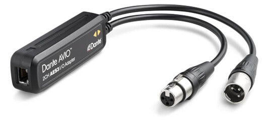Audinate Dante Avio Aes3 Io Adapter 2x2 Aes3 - Dante Konverter Stereo