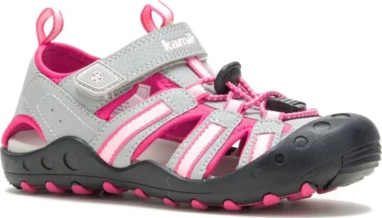 Kamik Kids' Crab 32, Grey Pink Kamik Kids' Crab 32, Grey Pink