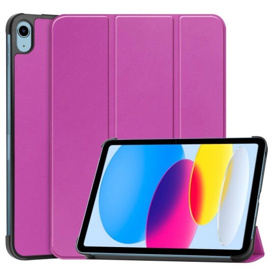 INCOVER Apple iPad 10.9" (2022) Kunstskinn Flip Deksel m Stativ - Lilla