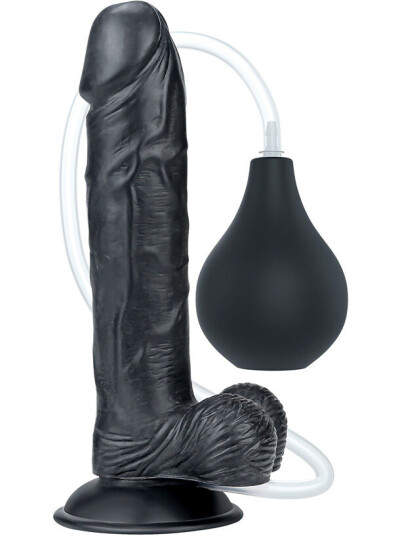 LoveToy: Squirt Extreme Dildo, 23 cm, svart LoveToy: Squirt Extreme Dildo, 23 cm, svart