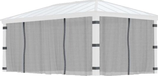 Canopia by Palram   Gazebo Dallas   Netting 422 x 607 cm   4Pk 707220