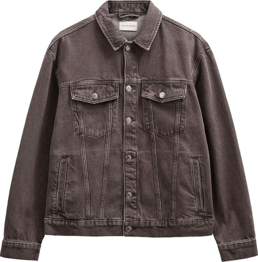 Anerkjendt Akkarsten Dyed Denim Jacket Brown L Anerkjendt Akkarsten Dyed Denim Jacket Brown L
