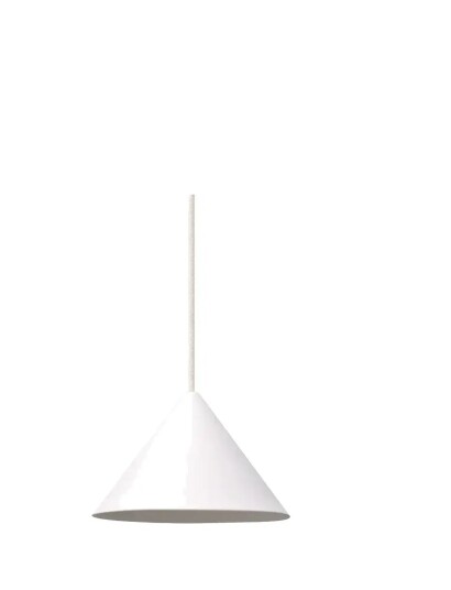 MOEBE Ceramic Cone Pendant White White 12.5X 19.5X 19.5CM MOEBE Ceramic Cone Pendant White White 12.5X 19.5X 19.5CM