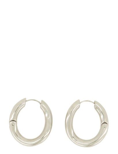 My Jewellery Earrings Chunky Chain Hoops   Silver   ONE SIZE