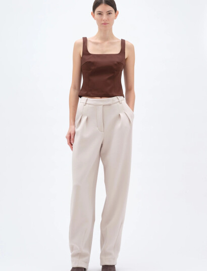 REMAIN Birger Christensen Soft Cocoon Pants Cream 36
