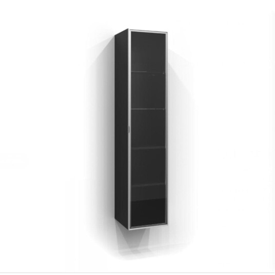 Svedbergs Dør til høyskap Vitrine 35x160 cm Sort Matt/Klart Glass Svedbergs Dør til høyskap Vitrine 35x160 cm Sort Matt/Klart Glass