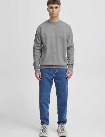 Solid Sdlenz Crew Sw - Grey - XL Solid Sdlenz Crew Sw - Grey - XL