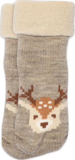 MP Sokker i Ull Ollie Light Brown Melange