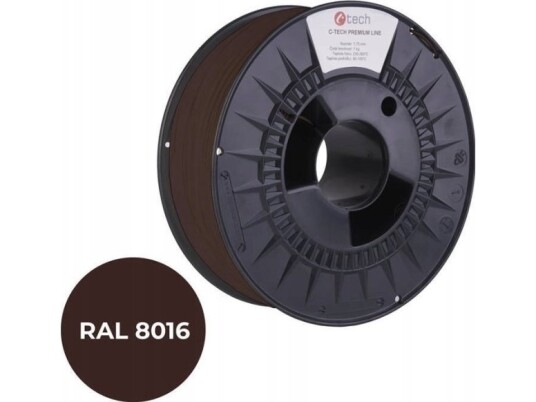 Filament 3D C-Tech Premium Line Pla Ral8016 1,75Mm 1Kg Mahogany Brown