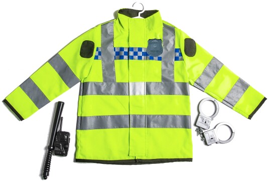Toymax Politi Kostymesett Med Jakke Og Tilbehør 3+ År Neon Gul Toymax Politi Kostymesett Med Jakke Og Tilbehør 3+ År Neon Gul