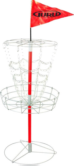 Guru Disc Golf Practice Basket Red
