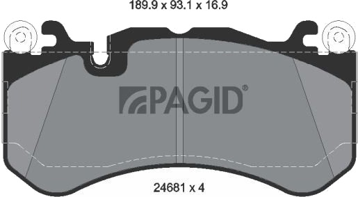 PAGID T2047N Bremseklosser
