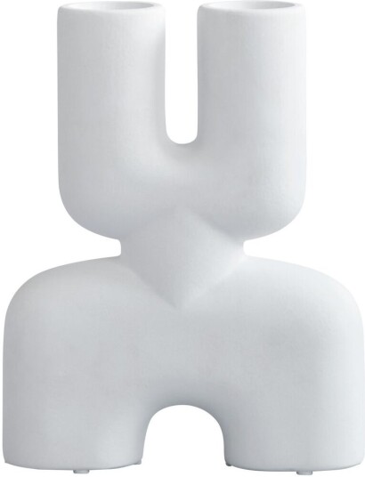101 Copenhagen Cobra Double mini vase 28x22 cm Bone white
