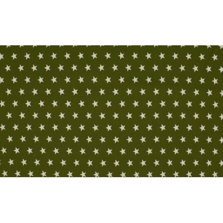 Diverse Minimals Bomullspoplinstoff Print 125 Star Khaki 145cm 50cm