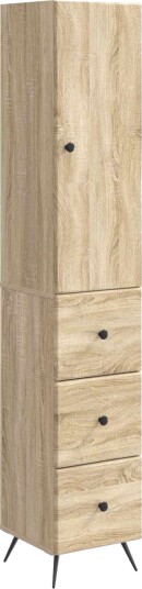 vidaXL Skapsett 2 pcs Sonoma eik 34,5 x 34,5 x 90 cm Konstruert tre