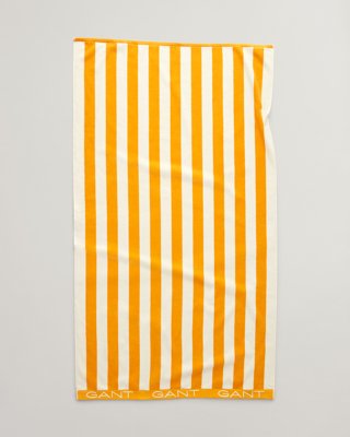 Stripete strandhåndkle MEDAL YELLOW 100X180