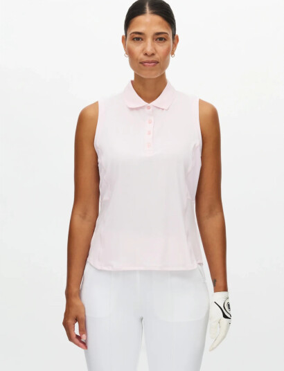 Röhnisch Nicky Sleeveless Poloshirt Pink S Röhnisch Nicky Sleeveless Poloshirt Pink S
