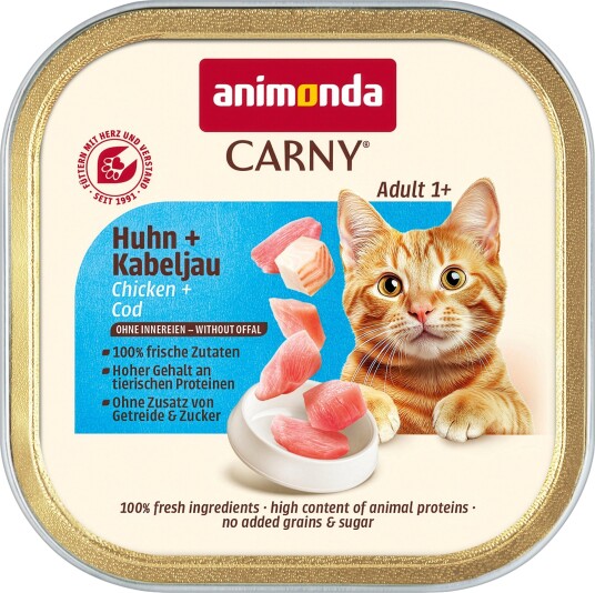 Animonda Carny Våtfôr Adult & Torsk Kylling 32 X 85 G