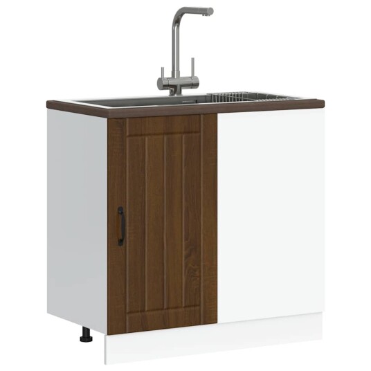  Vask underskap Lucca brun eik konstruert tre 8721158426611