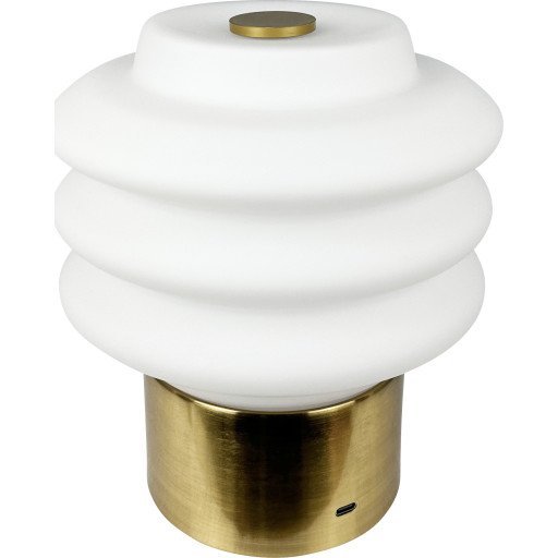 Dyberg Larsen Diva Bordlampe H18 Opal/ Messing