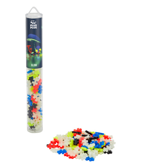 Plus-Plus i rør Glow Mix 100 stk Plus-Plus i rør Glow Mix 100 stk