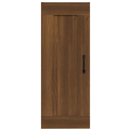 vidaXL Vegghengt skap brun eik 35x34x90 cm konstruert tre