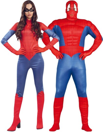 Fiestas Guirca Spiderman Inspirert Superhelt Parkostyme