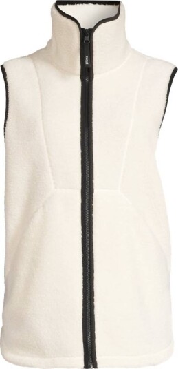 Casall Women's High Collar Pile Vest Off White XS Casall Women's High Collar Pile Vest Off White XS