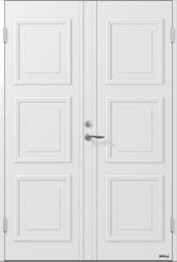 Tofløyet Ytterdør NorDan Solen 833P BxH: 140x200 cm, Høyre, Hvit NCS S-0502-Y