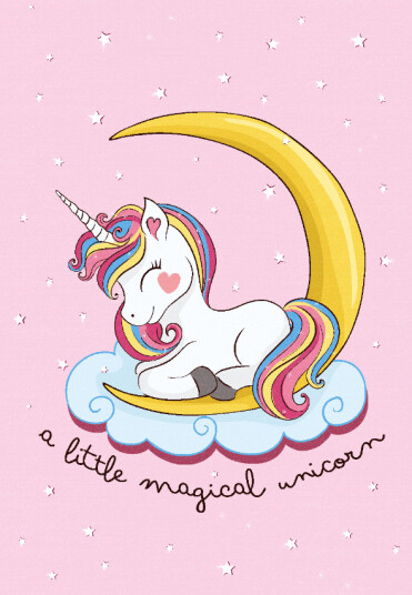 Barneteppe Magical Unicorn rosa Størrelse: 120 x 170 cm Barneteppe Magical Unicorn rosa Størrelse: 120 x 170 cm