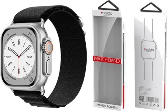 Yesido WB24 Loop Sportsreim for Apple Watch 38/40/41mm Svart Yesido WB24 Loop Sportsreim for Apple Watch 38/40/41mm Svart