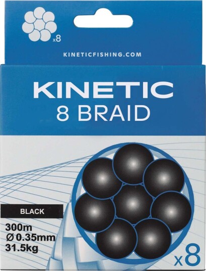 Kinetic 8 Braid Black Kinetic 8 Braid Black