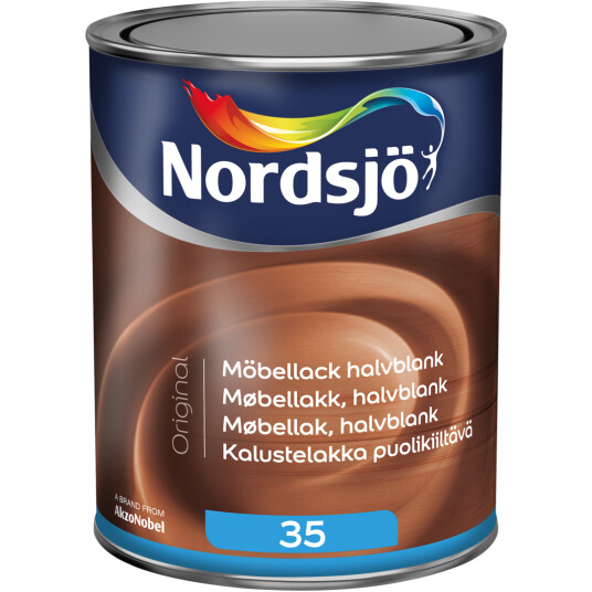 NORDSJØ ORIGINAL MØBELLAKK HALVBLANK 1L NORDSJØ ORIGINAL MØBELLAKK HALVBLANK 1L
