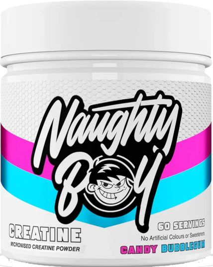 Naughty Boy Falvoured Creatine 300g Candy Bubblegum