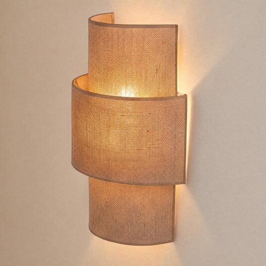 Vegglampe Duolla Nature Brun / Rust Stue Stoff / Tekstil Boho 13 40.5 Brun / Rust