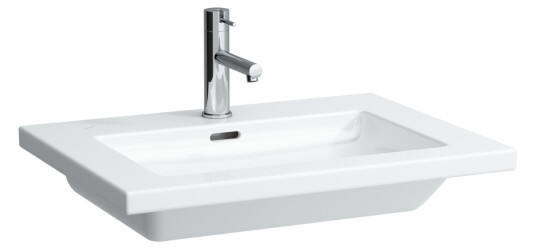 LAUFEN LIVING SQUARE HELDEKKENDE SERVANT 65 CM M/OVERLØP, HVIT