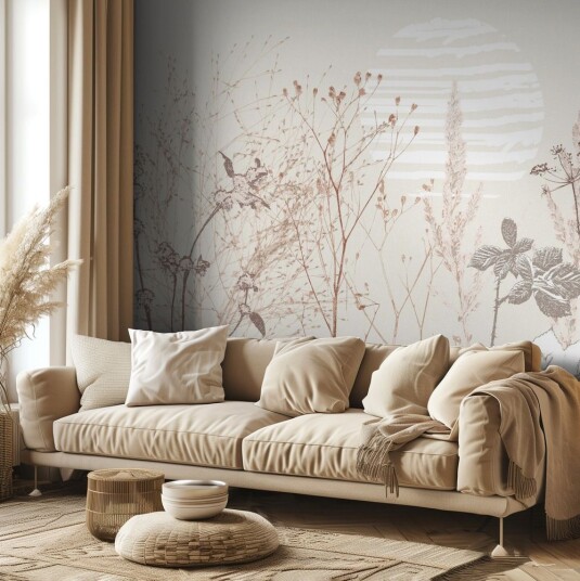 Tapet Natur Beige Mønster Tapet Natur Beige Mønster