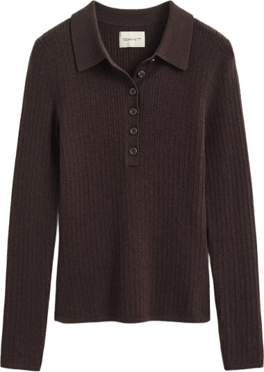 Gant Mini Cable Rugger Ls DEEP BROWN L