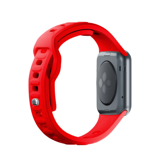 3mk Silikon Rem til Apple Watch 42/44/45/49mm Rød