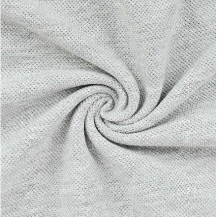 Polo bomullsjersey 220 cm 162 Lysegrå - 50 cm
