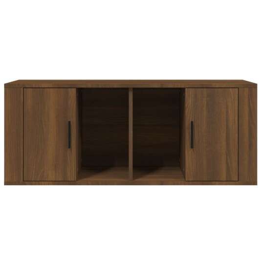 vidaXL TV-benk sonoma eik 100x35x40 cm konstruert tre