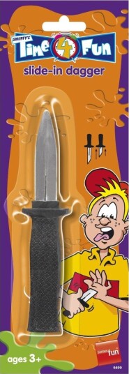 Slide in Dagger Fake Kniv/Dolk 18,5 cm