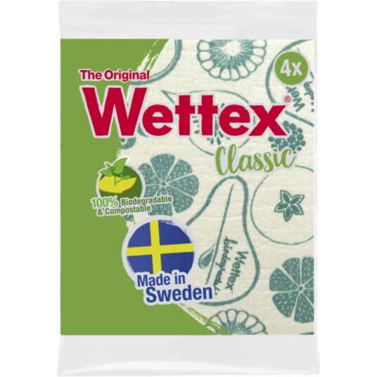Oppvaskklut Wettex Classic hvit 4 stk.