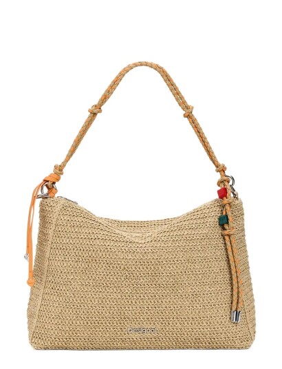 Desigual Bag_Half Logo Raffia Le 1014 Natural U Beige ONE SIZE