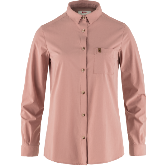 Fjellreven Women"s Övik Lite Shirt Long Sleeve Dusty Rose M