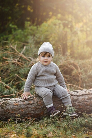Lillelam Bukse ribb Beige 116