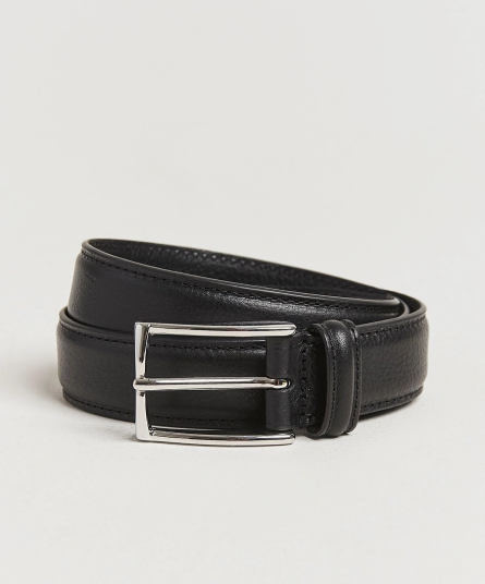 Anderson's Structure Leather Suit Belt 3 cm Black Anderson's Structure Leather Suit Belt 3 cm Black