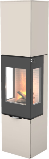 Rais Nexo 185 sand vedovn med sideglass og glassdør
