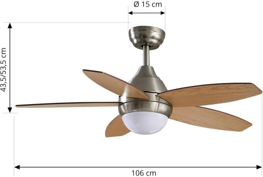 Lindby LED-takvifte Klasika DC stillegående 106 cm CCT